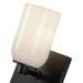 Nola One Light Wall Sconce Black/Glossy Opal Glass-Sconces-Kuzco Lighting-Lighting Design Store