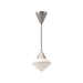 Nora One Light Pendant Brushed Nickel/Opal Matte Glass-Mini Pendants-Alora-Lighting Design Store