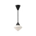 Nora One Light Pendant Matte Black/Opal Matte Glass-Mini Pendants-Alora-Lighting Design Store