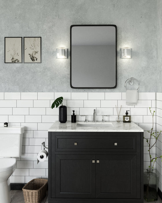 Norfolk LED Wall Sconce Brushed Nickel-Sconces-Kuzco Lighting-Lighting Design Store