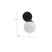 Nouveau One Light Vanity Matte Black/Opal Matte Glass-Sconces-Alora-Lighting Design Store