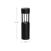 Novato LED Exterior Bollard Black-Landscape Ltg.-Kuzco Lighting-Lighting Design Store