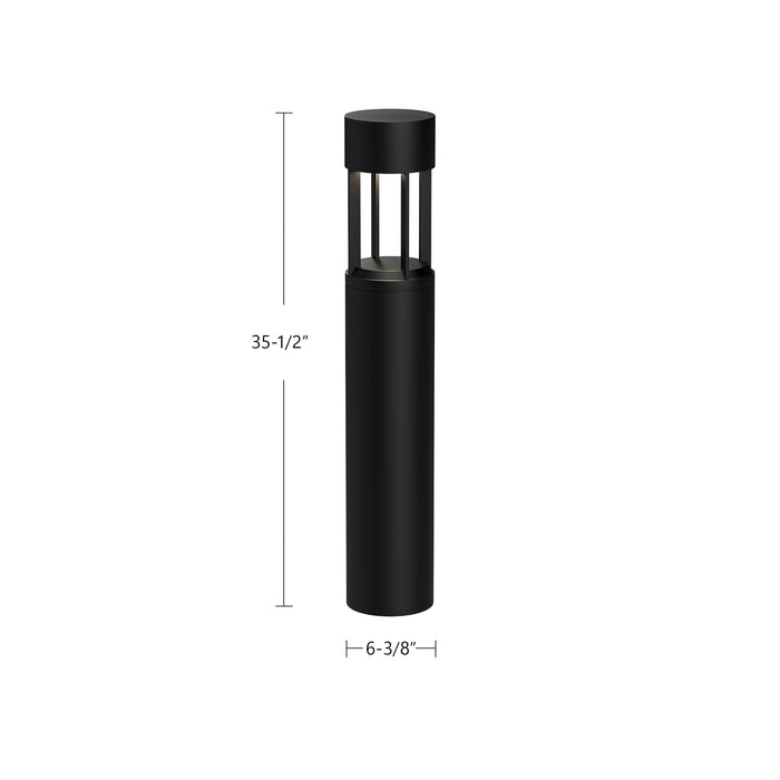 Novato LED Exterior Bollard Black-Landscape Ltg.-Kuzco Lighting-Lighting Design Store