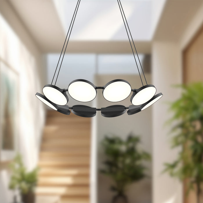 Novel LED Chandelier Black-Mid. Chandeliers-Kuzco Lighting-Lighting Design Store