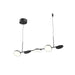 Novel LED Linear Pendant Black-Linear/Island-Kuzco Lighting-Lighting Design Store