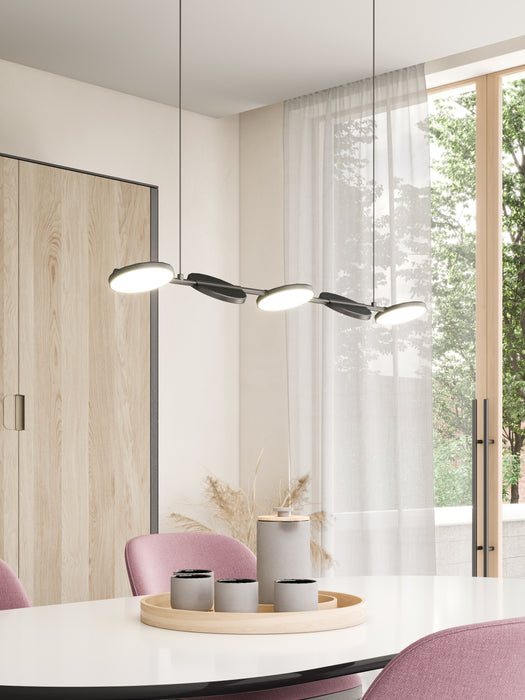 Novel LED Linear Pendant Black-Linear/Island-Kuzco Lighting-Lighting Design Store