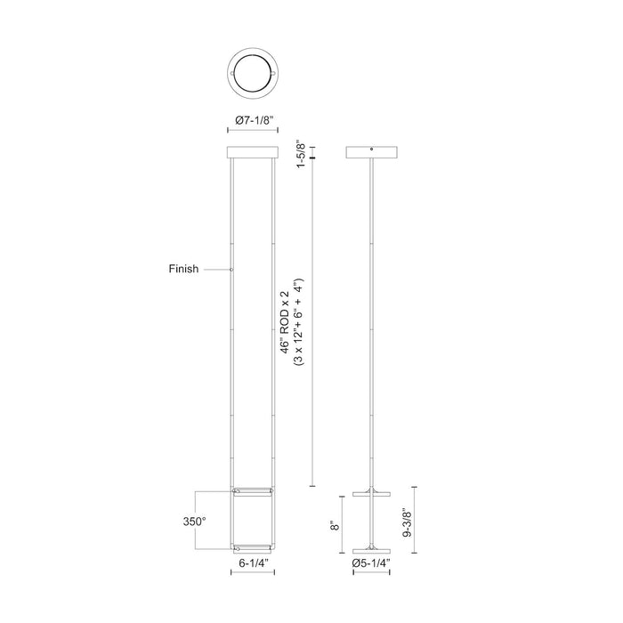 Novel LED Pendant Black-Mini Pendants-Kuzco Lighting-Lighting Design Store