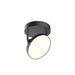 Novel LED Semi Flush Mount Black-Semi-Flush Mts.-Kuzco Lighting-Lighting Design Store