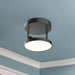 Novel LED Semi Flush Mount Black-Semi-Flush Mts.-Kuzco Lighting-Lighting Design Store