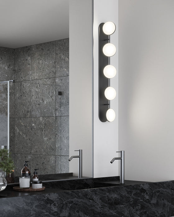 Novel LED Vanity Light Black-Bathroom Fixtures-Kuzco Lighting-Lighting Design Store