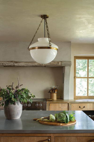 Paradigm One Light Pendant Patina Brass-Pendants-Troy Lighting-Lighting Design Store