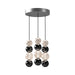 Onyx LED Pendant Polished Nickel-Mini Chandeliers-Alora-Lighting Design Store