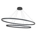 Ovale LED Chandelier Black-Large Chandeliers-Kuzco Lighting-Lighting Design Store