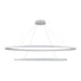Ovale LED Chandelier White-Large Chandeliers-Kuzco Lighting-Lighting Design Store