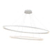 Ovale LED Chandelier White-Large Chandeliers-Kuzco Lighting-Lighting Design Store