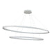 Ovale LED Chandelier White-Large Chandeliers-Kuzco Lighting-Lighting Design Store