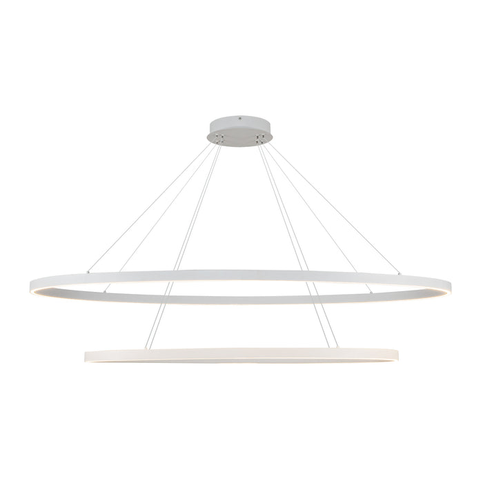 Ovale LED Chandelier White-Large Chandeliers-Kuzco Lighting-Lighting Design Store