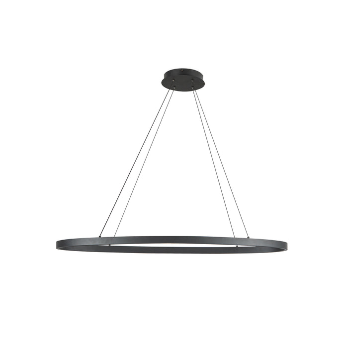Ovale LED Linear Pendant Black-Linear/Island-Kuzco Lighting-Lighting Design Store