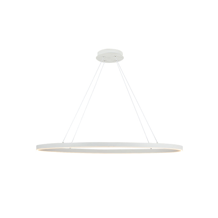 Ovale LED Linear Pendant White-Linear/Island-Kuzco Lighting-Lighting Design Store