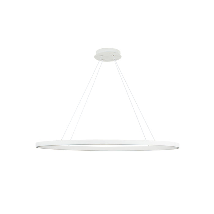 Ovale LED Linear Pendant White-Linear/Island-Kuzco Lighting-Lighting Design Store