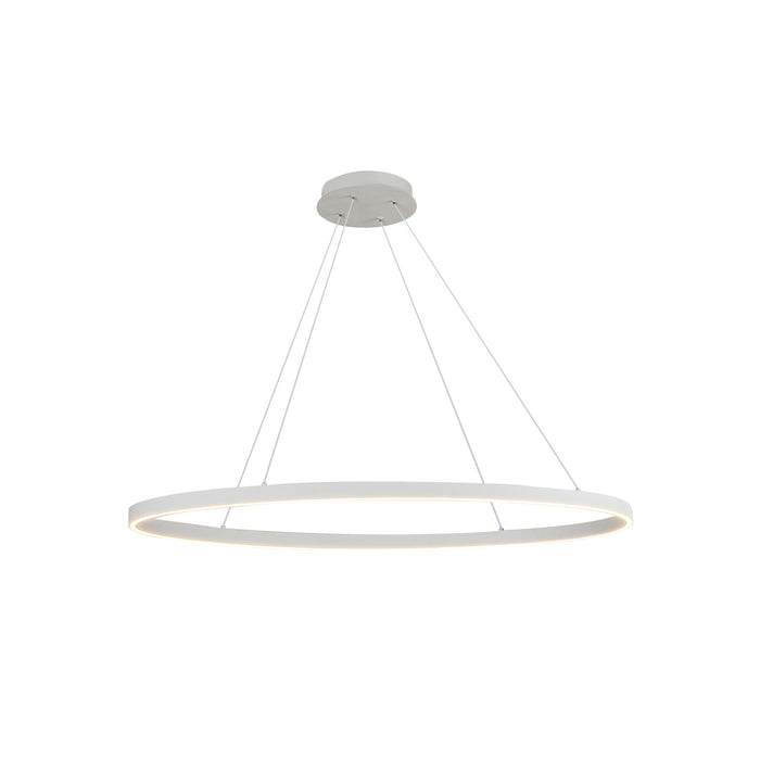 Ovale LED Linear Pendant White-Linear/Island-Kuzco Lighting-Lighting Design Store