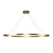 Ovale LED Linear Pendant Brushed Gold-Linear/Island-Kuzco Lighting-Lighting Design Store