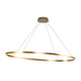 Ovale LED Linear Pendant Brushed Gold-Linear/Island-Kuzco Lighting-Lighting Design Store