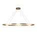 Ovale LED Linear Pendant Brushed Gold-Linear/Island-Kuzco Lighting-Lighting Design Store