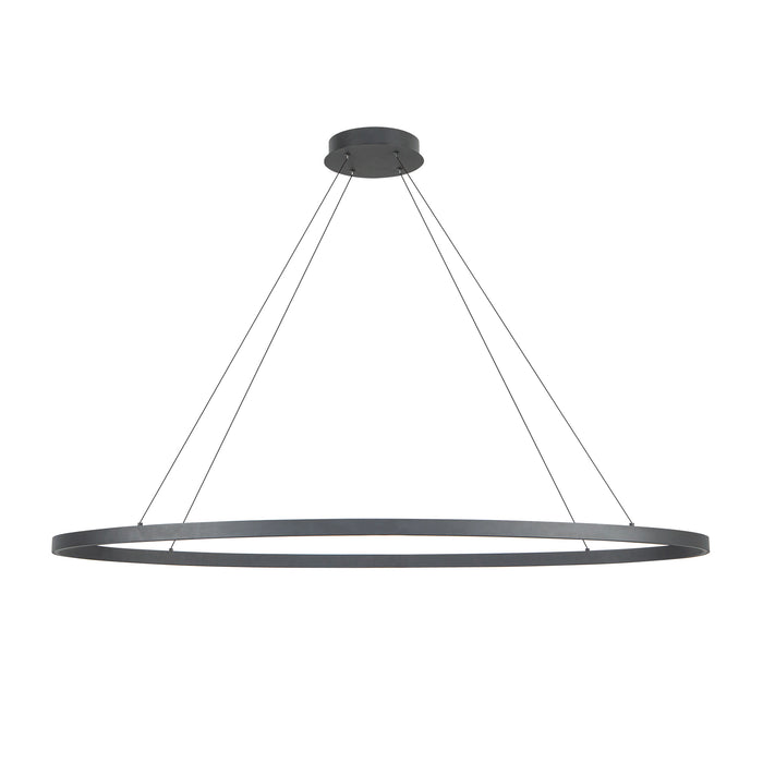Ovale LED Linear Pendant Black-Linear/Island-Kuzco Lighting-Lighting Design Store