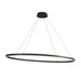 Ovale LED Linear Pendant Black-Linear/Island-Kuzco Lighting-Lighting Design Store