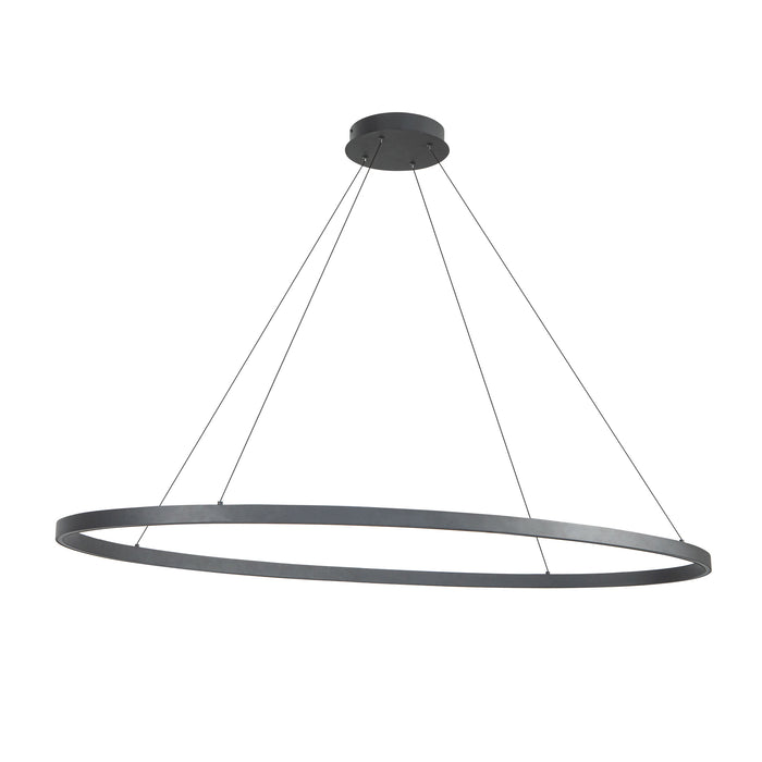 Ovale LED Linear Pendant Black-Linear/Island-Kuzco Lighting-Lighting Design Store