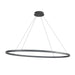 Ovale LED Linear Pendant Black-Linear/Island-Kuzco Lighting-Lighting Design Store
