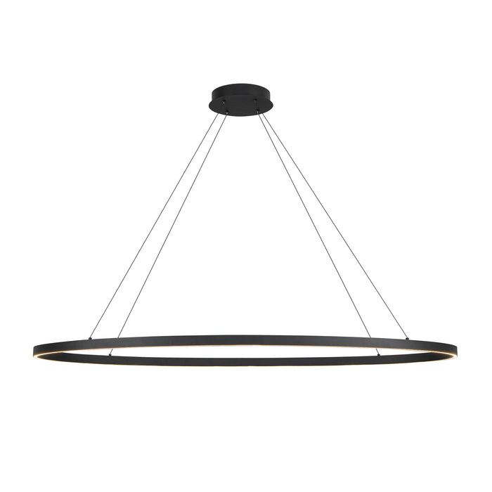 Ovale LED Linear Pendant Black-Linear/Island-Kuzco Lighting-Lighting Design Store