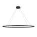 Ovale LED Linear Pendant Black-Linear/Island-Kuzco Lighting-Lighting Design Store