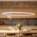 Ovale LED Linear Pendant White-Linear/Island-Kuzco Lighting-Lighting Design Store