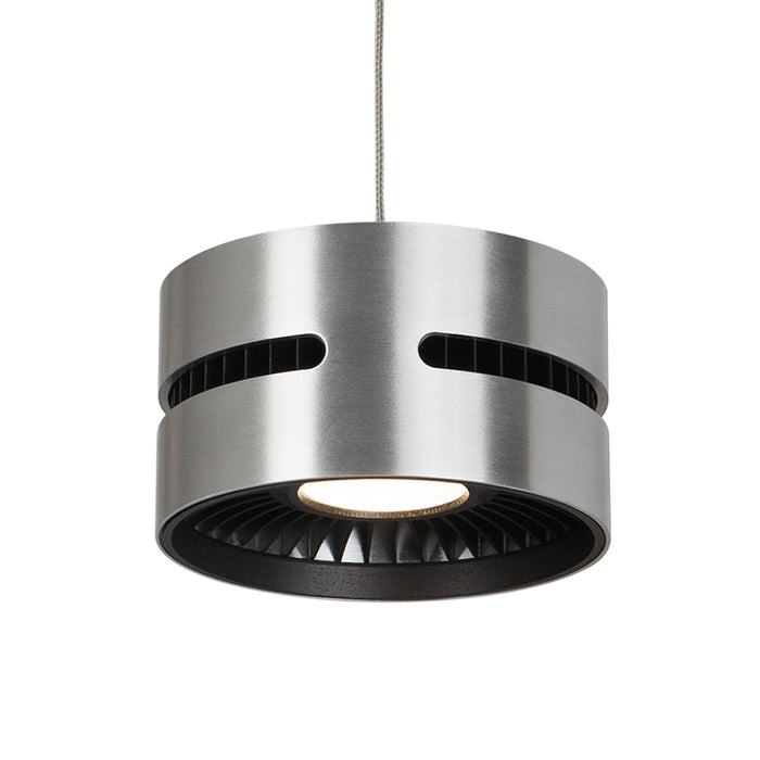 Oxford LED Pendant Brushed Nickel-Mini Pendants-Kuzco Lighting-Lighting Design Store