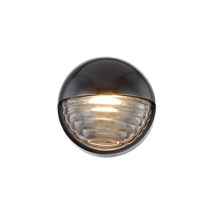 Palais LED Vanity Ribbed Glass/Urban Bronze-Sconces-Alora-Lighting Design Store