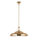 Palmetto One Light Pendant Polished Brass/Glossy Opal-Pendants-Alora-Lighting Design Store