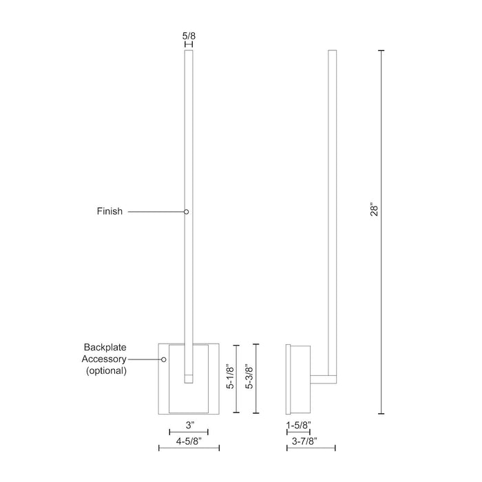 Pandora LED Wall Sconce White-Sconces-Kuzco Lighting-Lighting Design Store