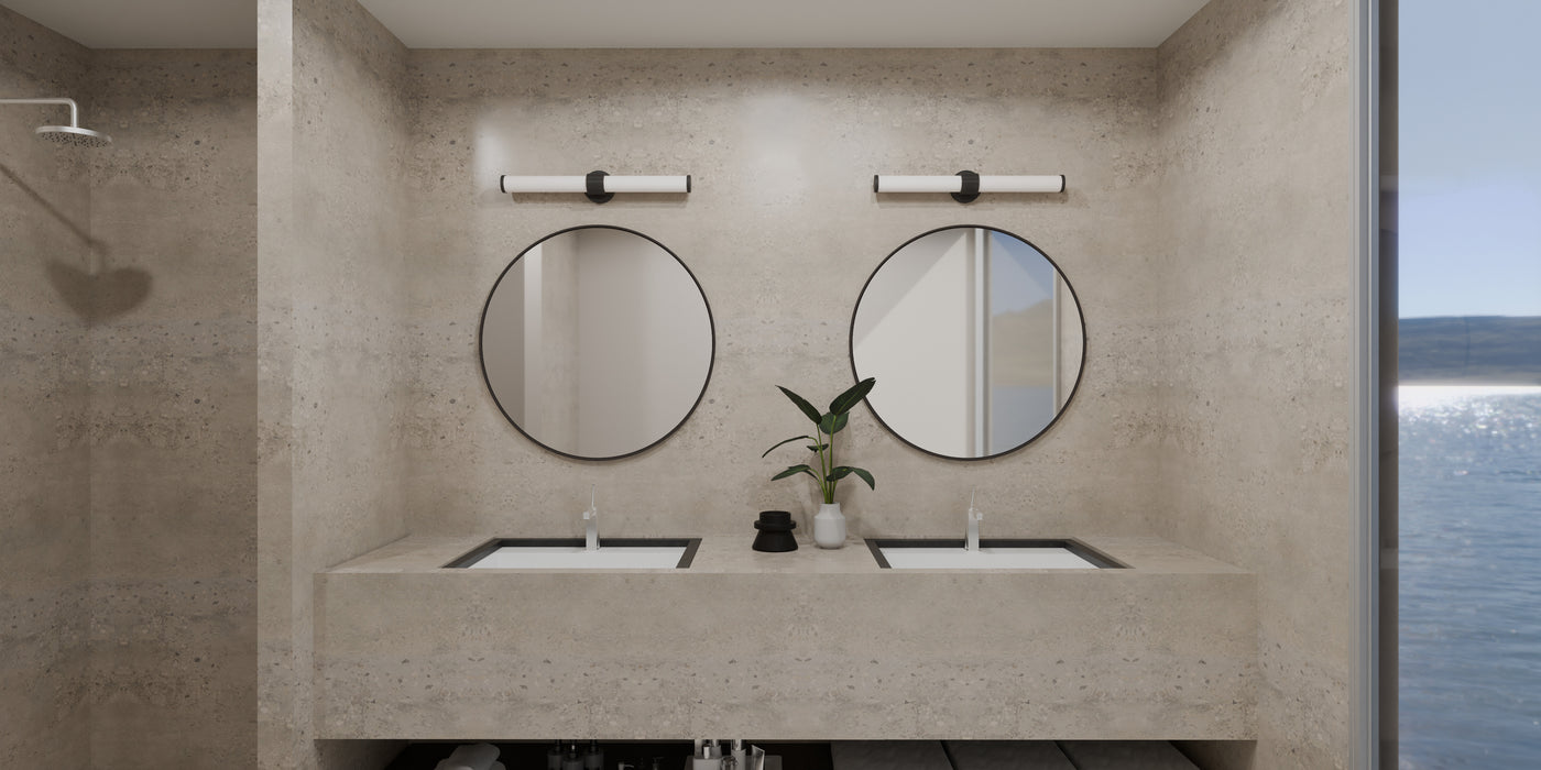 Kaye LED Bath-Bathroom Fixtures-Quoizel-Lighting Design Store