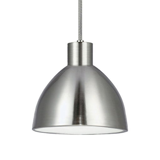 Chroma LED Pendant Brushed Nickel-Mini Pendants-Kuzco Lighting-Lighting Design Store