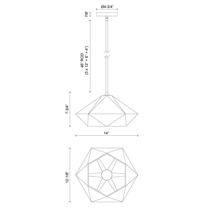 Krysta One Light Pendant Brushed Gold/Opal Glass-Pendants-Alora-Lighting Design Store