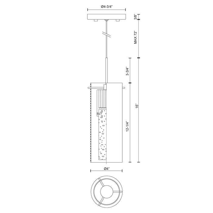 Champagne LED Pendant Chrome-Mini Pendants-Kuzco Lighting-Lighting Design Store