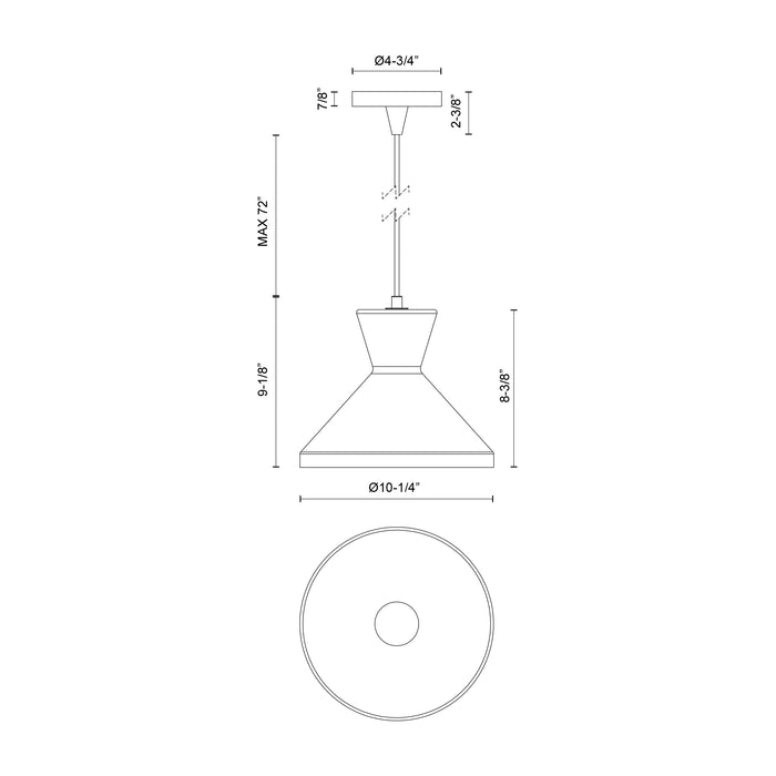 Betty One Light Pendant Matte Black/Opal Glass-Pendants-Alora-Lighting Design Store