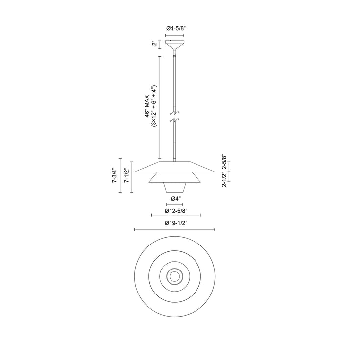 Tetsu One Light Pendant Brushed Gold/Clear Glass-Pendants-Alora-Lighting Design Store