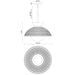 Perth One Light Pendant White/Opal Glass-Pendants-Alora-Lighting Design Store