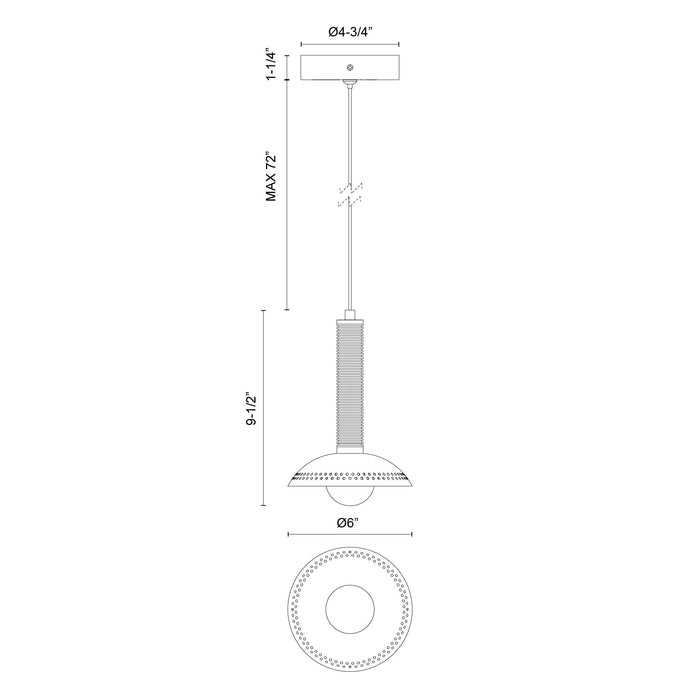 Arden LED Pendant Brushed Gold/Opal Glass-Mini Pendants-Alora-Lighting Design Store