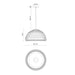 Bondi One Light Pendant Matte Black/Opal-Pendants-Alora-Lighting Design Store