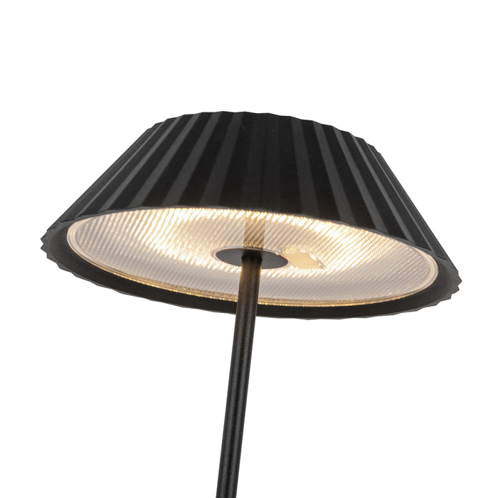 Pela LED Table Lamp Black-Lamps-Kuzco Lighting-Lighting Design Store