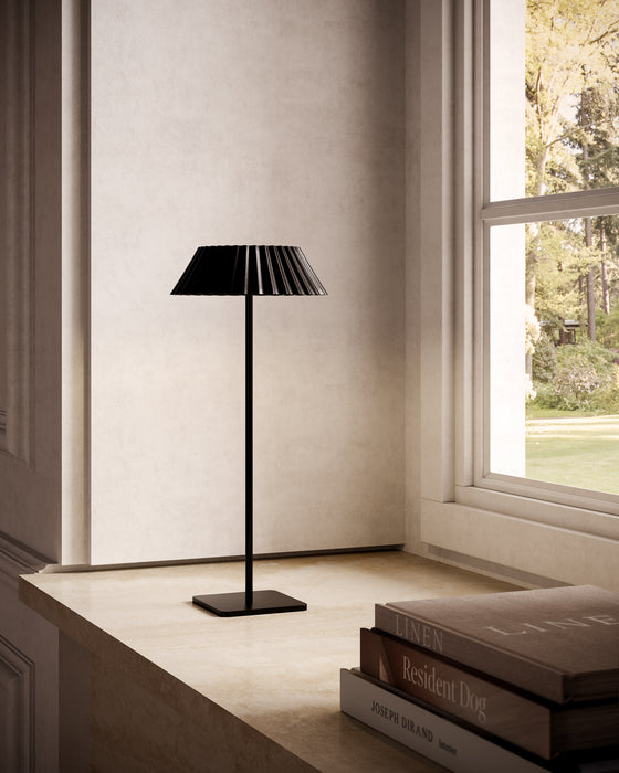 Pela LED Table Lamp Black-Lamps-Kuzco Lighting-Lighting Design Store
